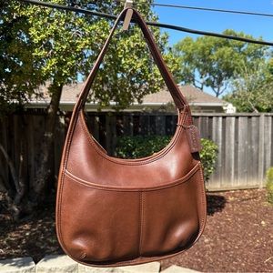 Vintage Coach Ergo Pocket Zip Bag 9033 Mahogany